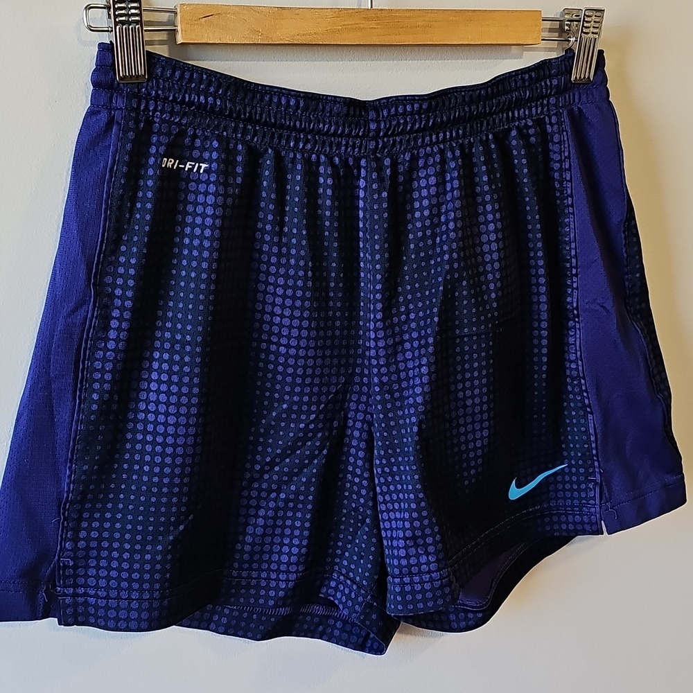 Nike Small Blue and Black Athletic Shorts - Picture 2 of 8